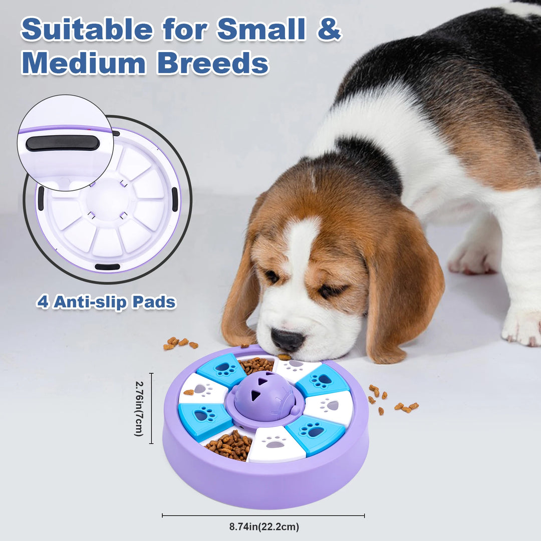 Slow Feeder Dog Toy Interactive Puzzle Bowl for Puppy IQ & Slow Eating Training