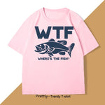 Load image into Gallery viewer, Funny WTF Where Is The Fish T-Shirt – Men’s Casual Fishing Tee, Summer Cotton
