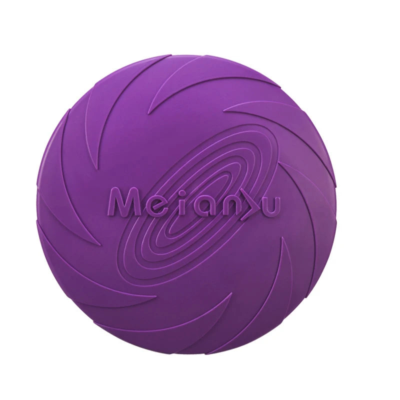 Multicolor Silicone Flying Disc – Durable Dog Chew & Training Toy