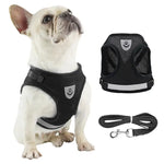 Load image into Gallery viewer, Dog Harness Lead Set - Adjustable Reflective Escape Proof Mesh Vest
