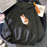 Load image into Gallery viewer, No Talk Me Angry Cat Print Hoodie - Women&#39;s Hip Hop Fleece Pullover
