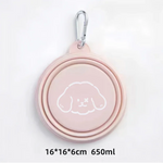 Load image into Gallery viewer, Foldable Silicone Dog &amp; Cat Bowls 350ml/650ml Portable Travel Food &amp; Water Tray
