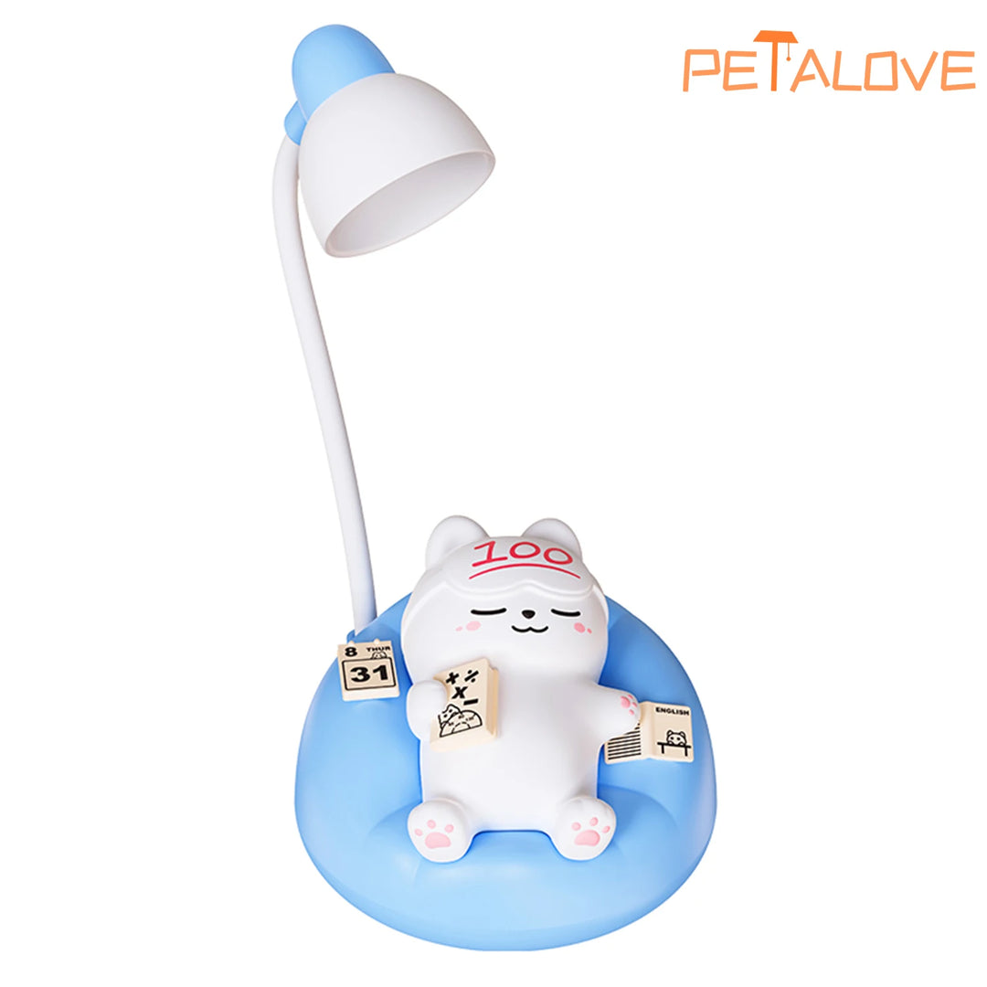 Cute Cat Night Light - Rechargeable Silicone Children's Sleeping Lamp