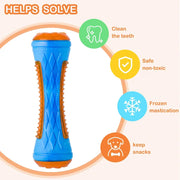 Rubber Dog Chew Toys Bite Resistant Squeaky Training Interactive Large Dog Toys