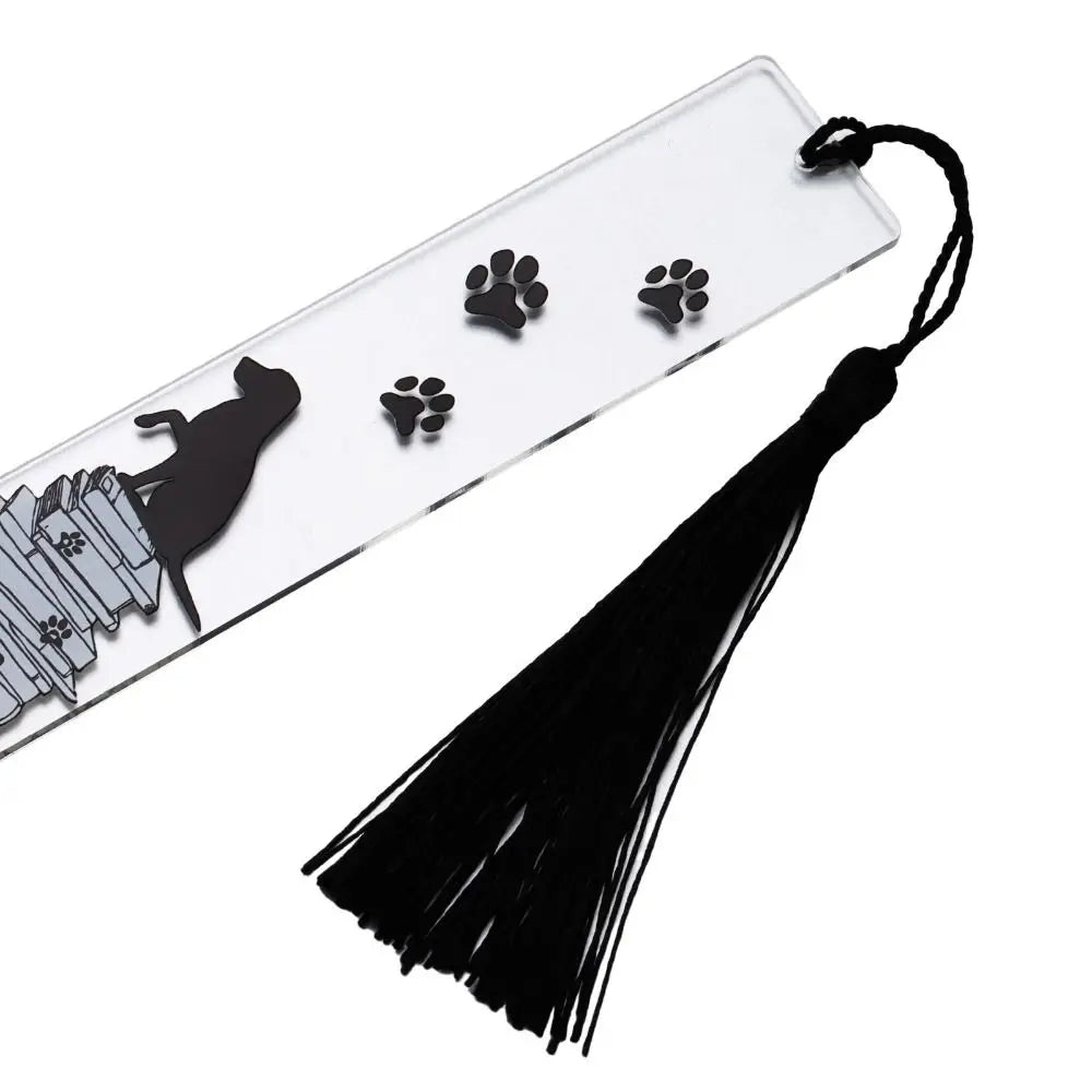 Dog Inspirational Acrylic Bookmark - Creative Book Page Holder Gift