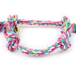 Load image into Gallery viewer, Durable Cotton Rope Dog Toy – Random Knot Design for Teeth Cleaning
