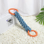 Load image into Gallery viewer, Braided Cotton Rope Dog Toy – Double Ring Chew for Teeth Cleaning
