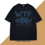 Load image into Gallery viewer, Funny WTF Where Is The Fish T-Shirt – Men’s Casual Fishing Tee, Summer Cotton
