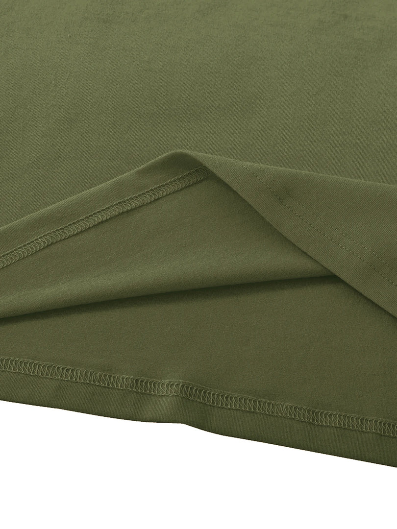 Dog Print T-Shirt - Short Sleeve Crew Neck Summer Top for Women