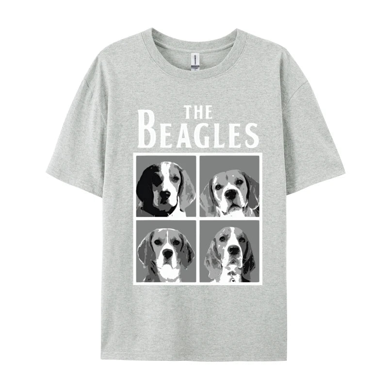 Cute Beagle Dog T-Shirt – Men’s Cotton Birthday Tee, Short Sleeve