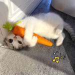 Load image into Gallery viewer, Cat Toy Carrot with Bell — Bite Resistant Rope Chew Toy for Cats &amp; Small Pets
