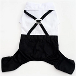 Load image into Gallery viewer, Pet Tuxedo Costume with Bow Tie - Dog Cat Wedding Party Outfit
