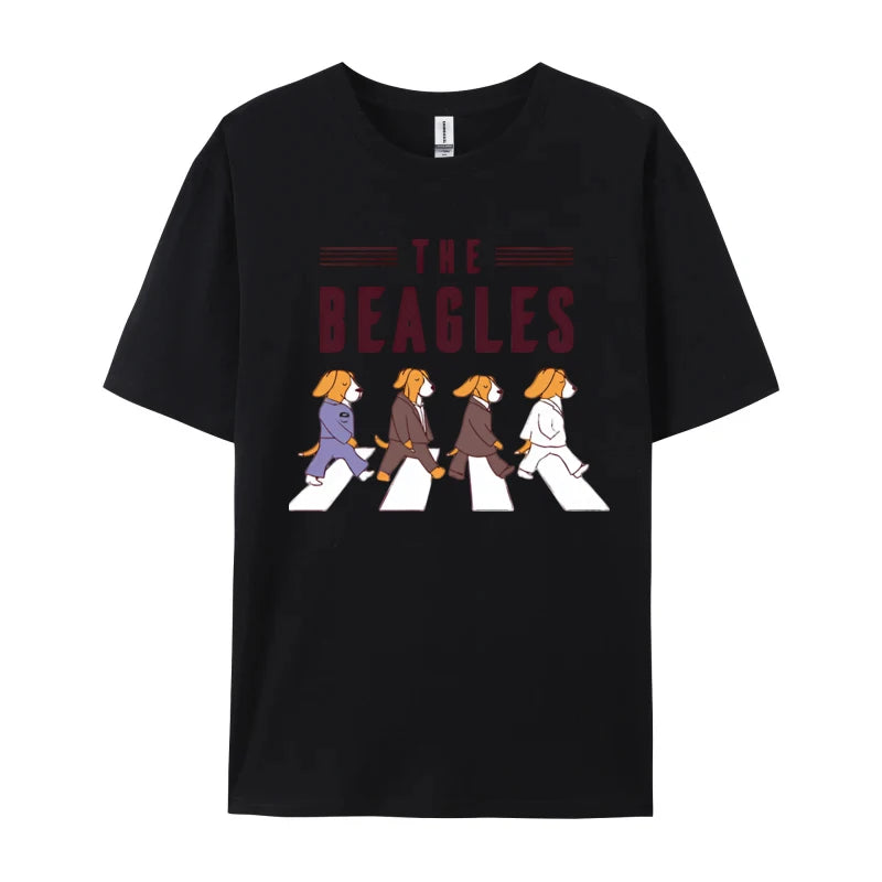 The Beagles Vintage T-Shirt - Retro Style Dog Lovers Cotton Tee