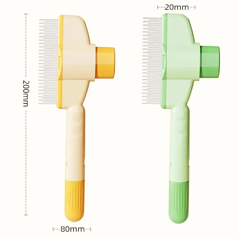 Cat&Dog Grooming Comb with One-Button Self-Cleaning Brush – Hair Remover & Massage Tool for Cats and Dogs