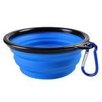 Load image into Gallery viewer, Collapsible Silicone Dog Food &amp; Water Bowl – Portable Folding Pet Bowl with Carabiner
