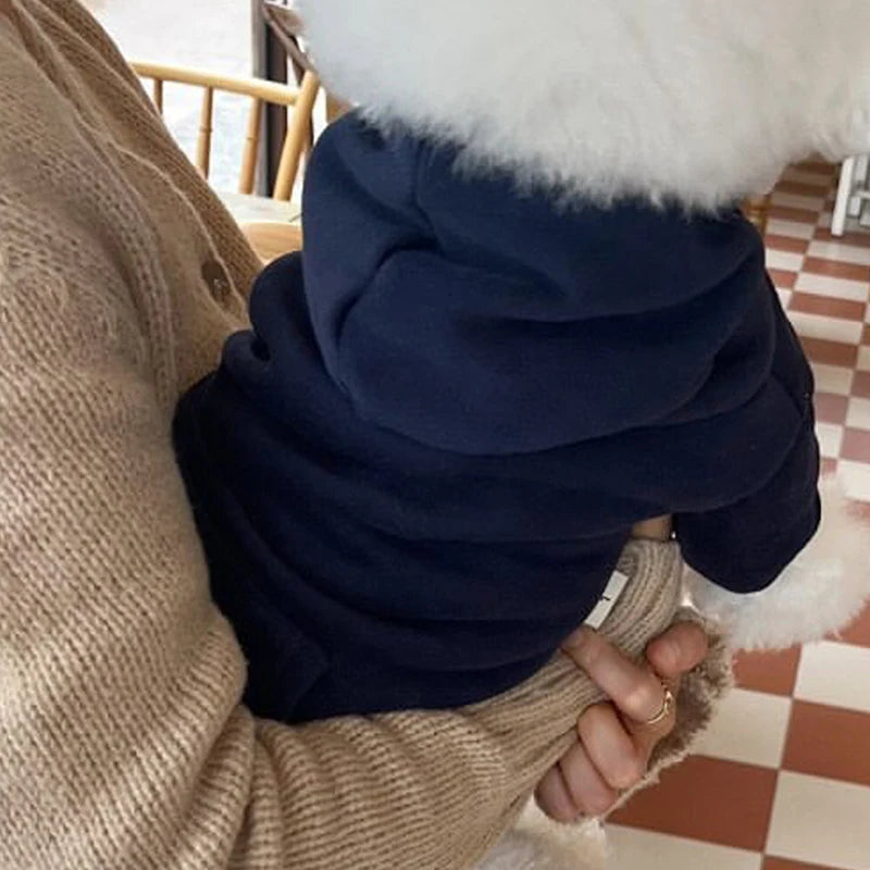 Warm Dog Hoodies - Soft Fleece Pet Clothes for Small Medium Dogs