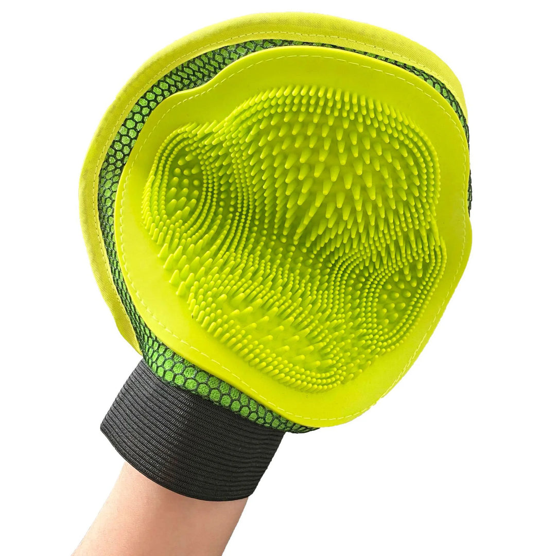 Pet Grooming Gloves Cat Hair Remover Deshedding Brush for Dogs & Cats