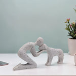 Load image into Gallery viewer, Creative Resin Dog and Owner Statue - Personalized Family Desk Art
