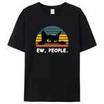 Load image into Gallery viewer, Cozy Cat Printed T-Shirt - High Quality Cotton Anime Tee Unisex
