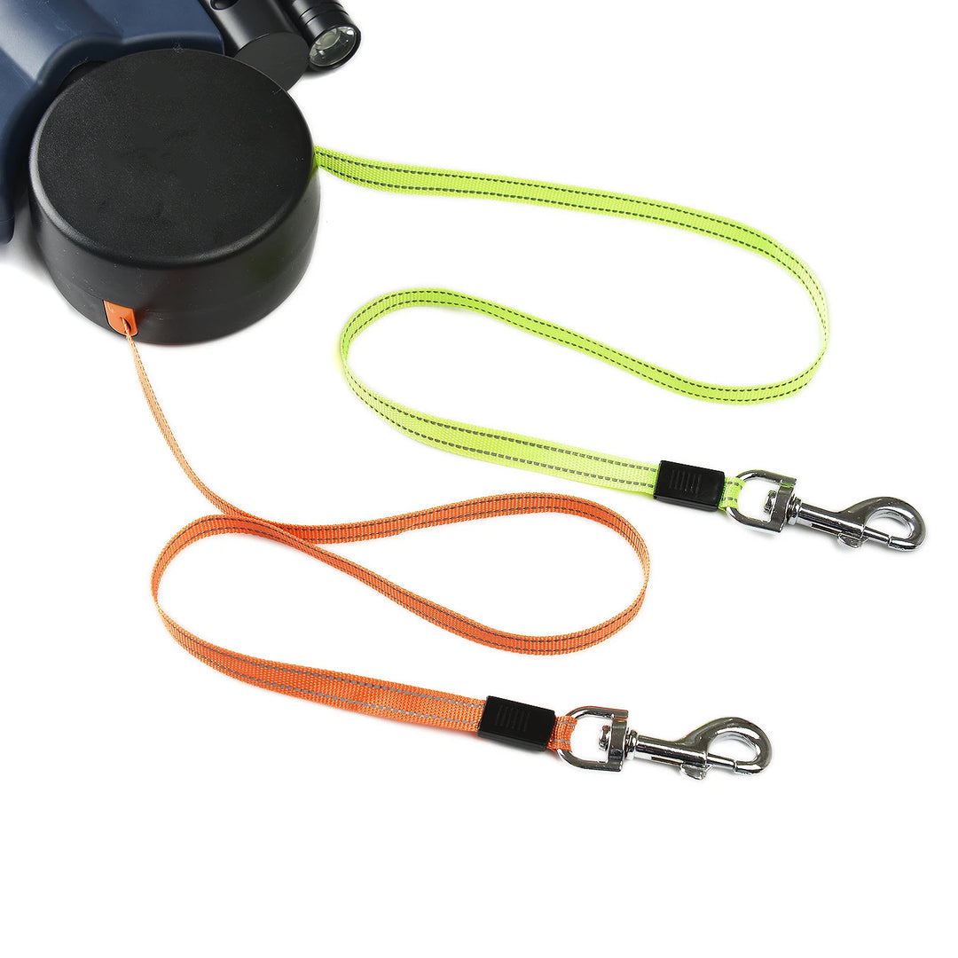 Retractable Dog Leash with Lights – Long Nylon Lead for Small Dogs & Cats