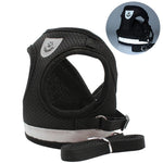 Load image into Gallery viewer, Dog Harness Lead Set - Adjustable Reflective Escape Proof Mesh Vest
