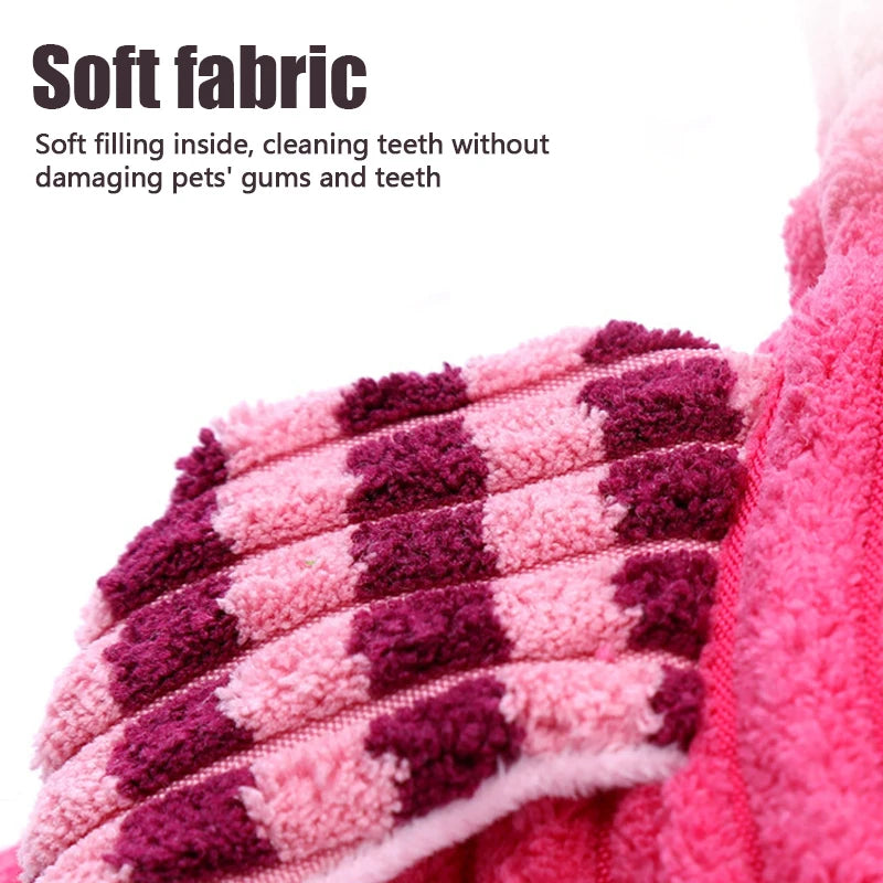 Animal-Shaped Plush Squeaky Dog Toy – Bite-Resistant & Cute