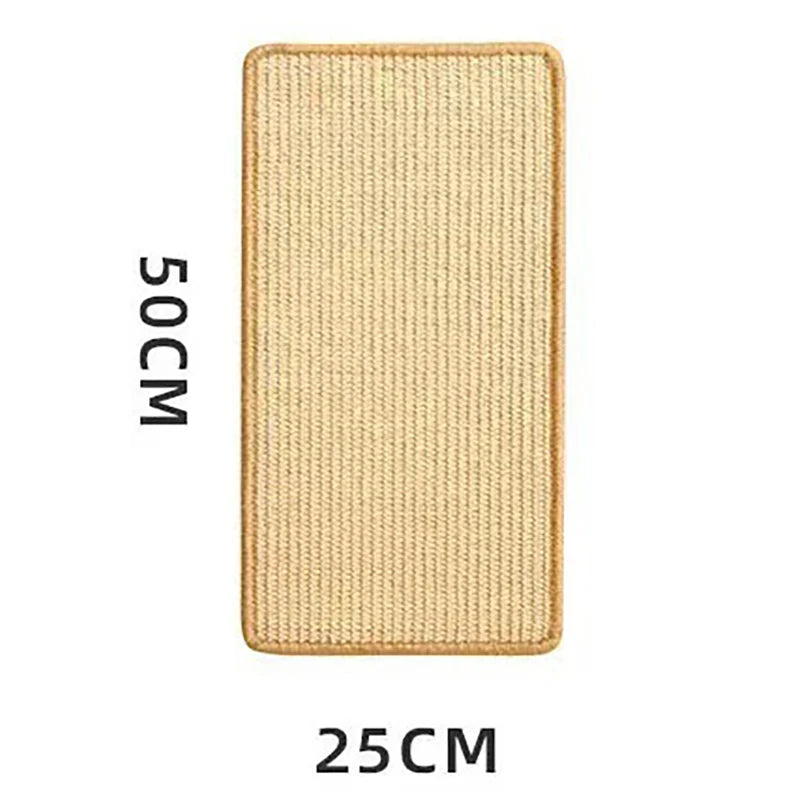 Natural Sisal Cat Scratching Mat Multi-Stick Pad for Wall Sofa Floor Protection