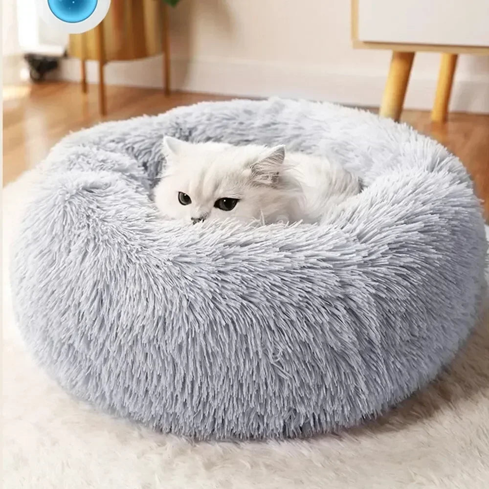 Soft Plush Super Cat&Dog  Bed – Warm Nest , Cozy Cushion Basket