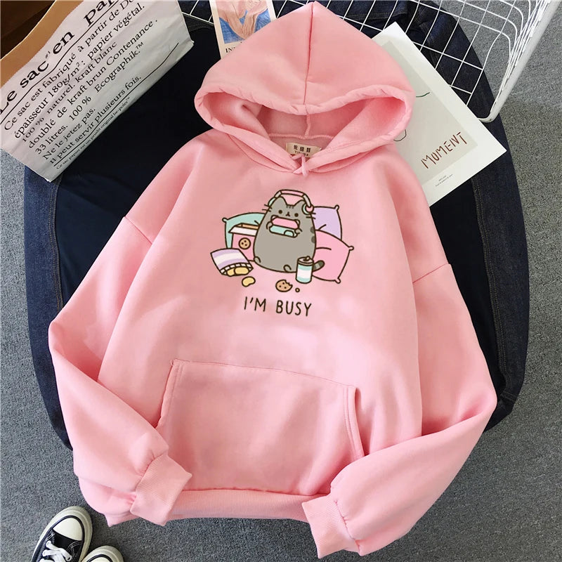 Funny Hoodie - Women's Kawaii Korean Harajuku Sweatshirt