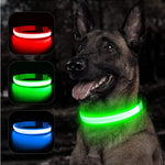 Load image into Gallery viewer, USB Rechargeable LED Dog Collar – Adjustable Glowing Safety Light for Pets
