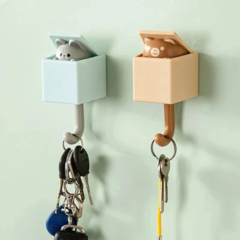 Self Adhesive Wall Key Holder - Door Hooks for Coat & Towel Rack