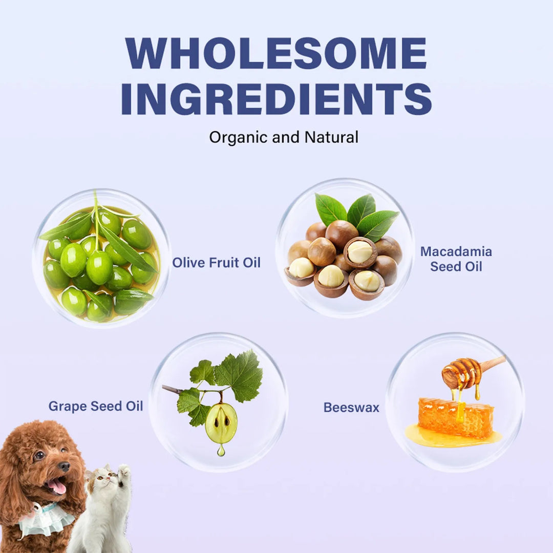 Dog Paw Balm - Natural Moisturizing Cream for Cats & Dogs