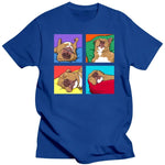 Load image into Gallery viewer, Funny Pitbull Lazy Dog Lover T-Shirt Cotton Graphic Streetwear Summer Tee
