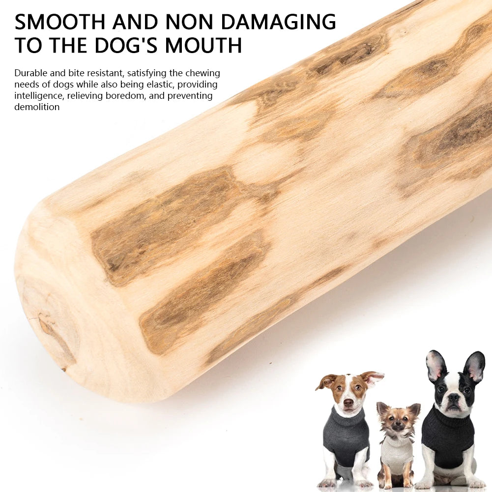 Natural Coffee Wood Dog Chew Stick – Long-Lasting Molar Toy for Indoor & Outdoor