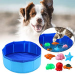 Load image into Gallery viewer, Foldable Dog &amp; Cat Swimming Pool – Interactive Fish Toy &amp; Water Basin
