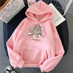 Load image into Gallery viewer, Funny Hoodie - Women&#39;s Kawaii Korean Harajuku Sweatshirt

