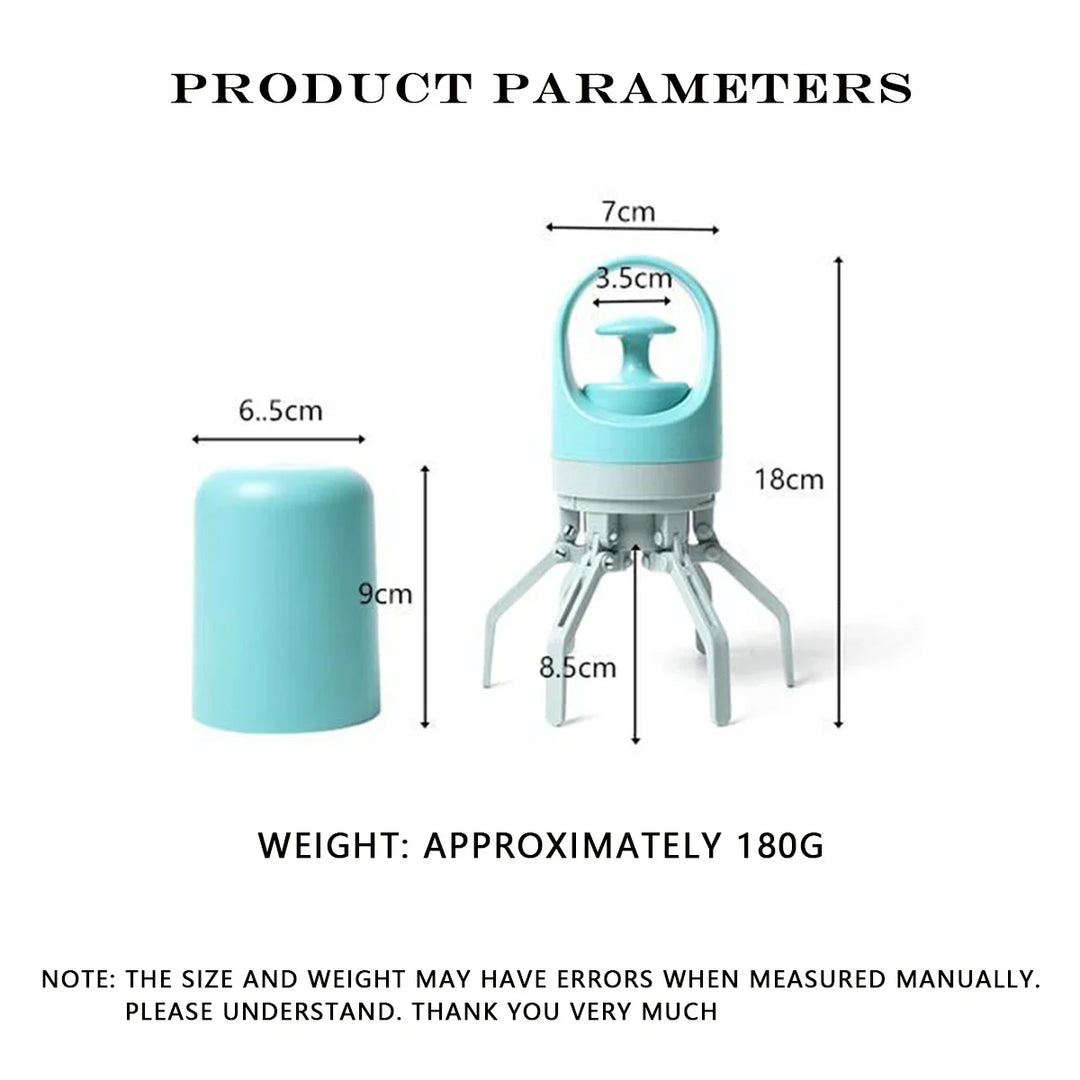 New Dog Pooper Scooper - Portable Pet Waste Pick-up with Bag Dispenser