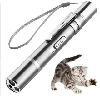 Laser Pointer Cat Toy Interactive Red Dot LED USB Rechargeable