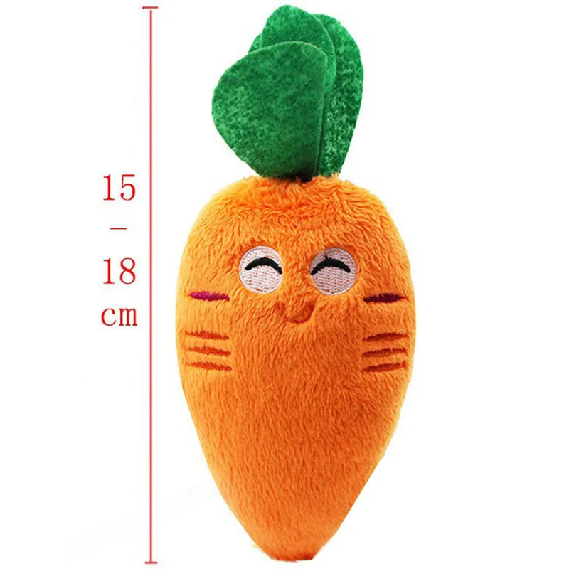 Durable Donkey-Shaped Plush Squeaky Dog Chew & Training Toy