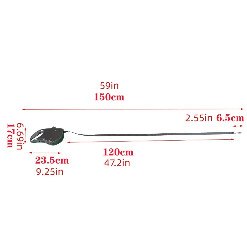 3-in-1 Retractable Dog Leash with Water Bottle & Bowl – Portable Pet Walking Lead