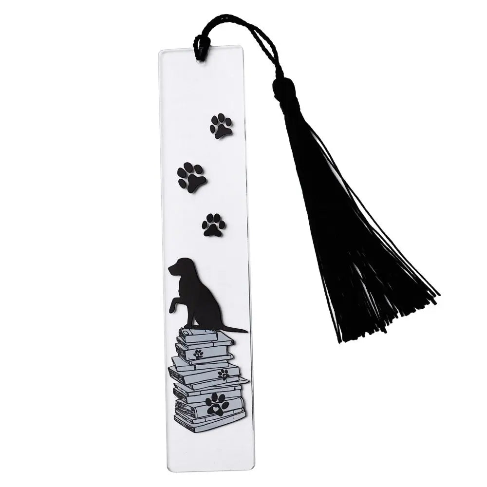 Dog Inspirational Acrylic Bookmark - Creative Book Page Holder Gift