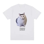 Load image into Gallery viewer, Cat Saying Huh? Funny Meme T-Shirt - 100% Cotton Oversized Tee
