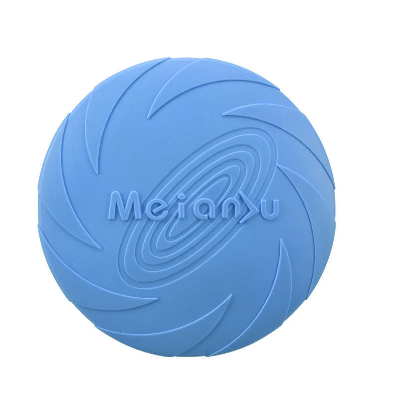 Multicolor Silicone Flying Disc – Durable Dog Chew & Training Toy