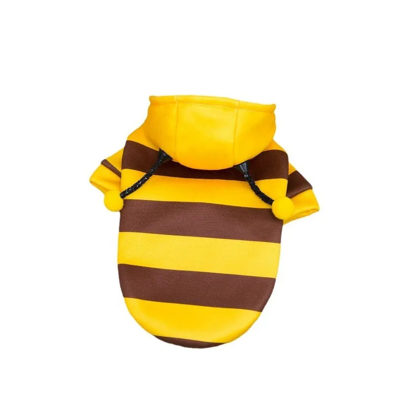 Cute Bee Pet Hoodie - Cozy Knit Sweatshirt for Dogs & Cats
