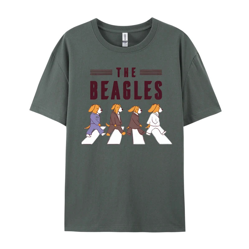 The Beagles Vintage T-Shirt - Retro Style Dog Lovers Cotton Tee