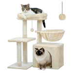 Load image into Gallery viewer, Cat Tree Tower - Scratch Posts, Hammock &amp; Removable Top Perch
