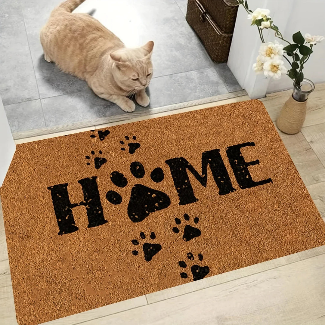 Cat Paw Print Doormat - Absorbent Kitchen Rug Welcome Mat