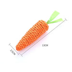 Load image into Gallery viewer, Cat Toys Simulation Carrot Squeaky Sisal Teeth Grinding Interactive Chew Toy
