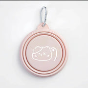 Foldable Silicone Dog & Cat Bowls 350ml/650ml Portable Travel Food & Water Tray