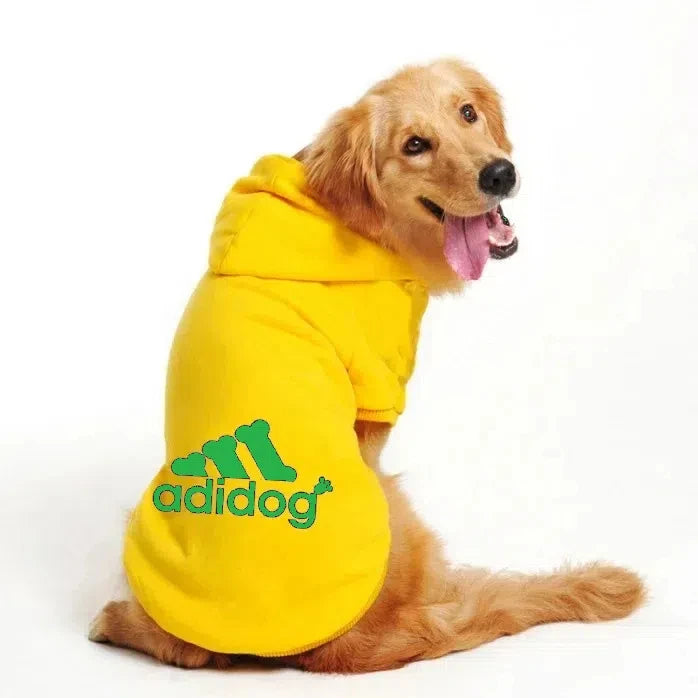 Adidog Winter Dog Hoodie - Warm Coat for Medium Large Dogs